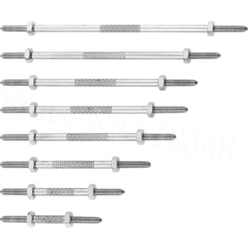 5pcs/Lot 3.5mm Stainless Steel Push Rods 40 50 60 70 75 80 90 100mm Link Linkage Connecting Rod Accessories for RC Airplane Mode