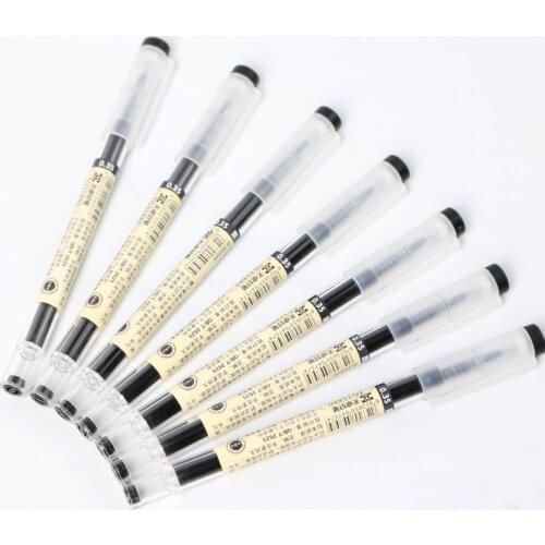 6pcs Lot 0.35mm Gel Pen Black Blue Red Ink Pen Marker Pen School Office Supplies Student Exam Writing Drawing Stationery Gift