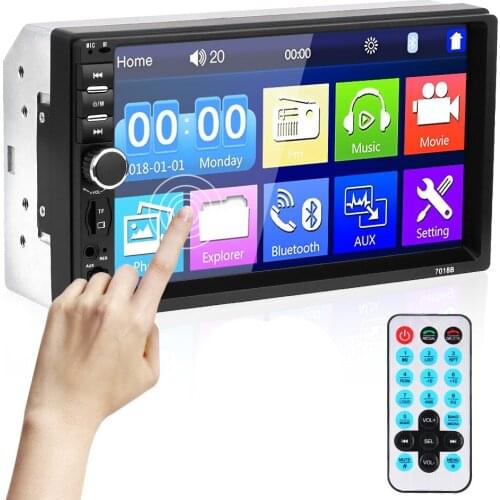 LEEPEE 2Din Car Radio Player Touch Screen HD Multimedia Player Car Reversing Display 7010B /7012B/7018B Car 7" MP5/FM Player