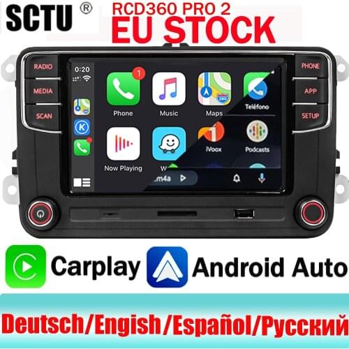 Car Stereo Radio RCD330 360 PRO Android Auto Carplay Mirrorlink BT SD USB For VW Golf Caddy Tiguan Touran Jetta CC Eos Passat