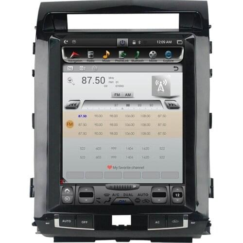 IPS 12.1" PX6 6-Core Android 9.0 Car Audio Player for Toyota Land Cruiser LC200 2008-2015 Radio GPS Bluetooth WIFI Easy Connect