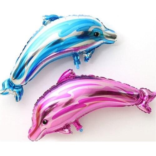 Large 100*70 Cartoon Quality Dolphin Aluminum Balloon Wedding Party Decoration Supplies Aluminum Foil Balloon