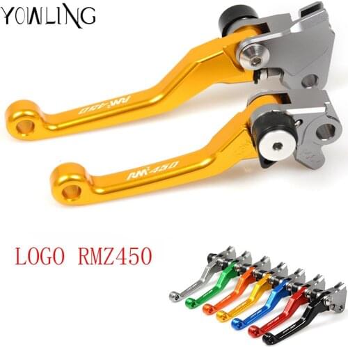 CNC Pivot dirt Bike Brake Clutch Lever Handle For suzuki RMZ 450 2005 2006 2007 2008 2009 2010 2011 2012 2013 2014 2015 2016