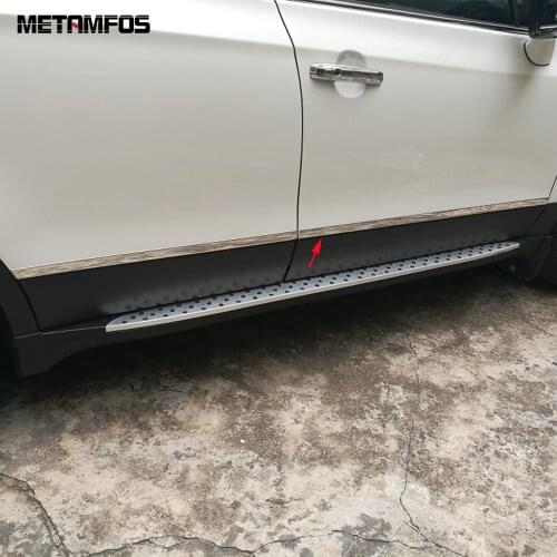 For Suzuki SX4 S-Cross Crossover 2014-2016 2017 Side Door Body Skirt Strip Cover Molding Trim Sticker Exterior Car Accessories