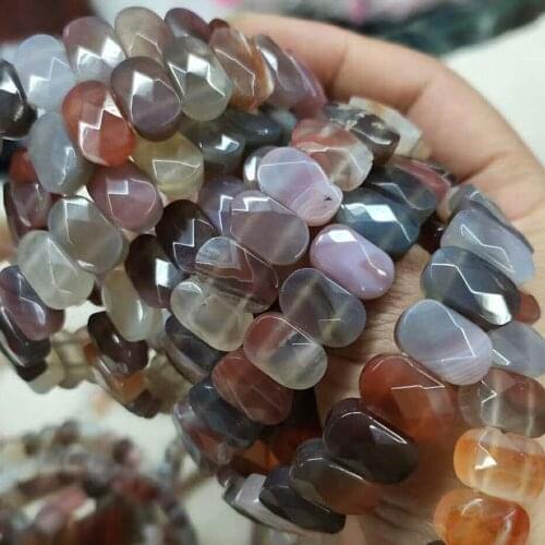 Free Shipping Fashion Jewelry Natural Bostwan Carnelian Art Stretch Bracelet 7.5" WFH512