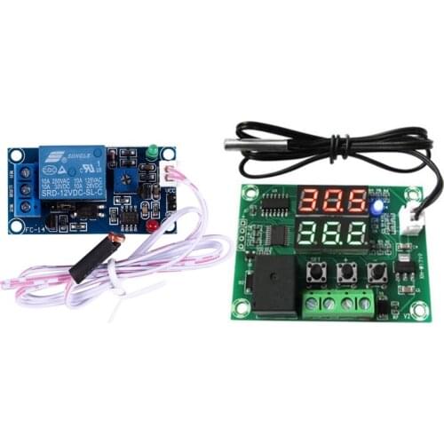 DC 12V Photoelectric Switch Sensor Relay Module & DC12V XH-W1219 NTC Sensor Switch Regulator Sensor Module