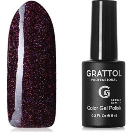 GRATTOL Professional Opal 09 Brown Nail Art Semi Platium UV LED Lamp 9ml Gel Nail Polish Glitter Gellak Varnishes Base Top Coat