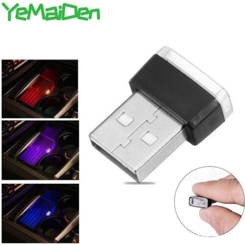 Car interior USB Ambient Light Mini Small USB LED Bulb Auto Decorative Ambient Emergency Lighting Portable Accessories Red White