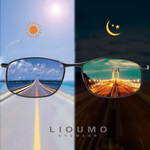 LIOUMO Square Sunglasses For Men Women Polarized Driving Glasses Photochromic Eyewear Unisex Goggles Accessories lentes de sol