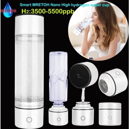 Multipurpose Nano Cup Hydrogen Rich Water Bottle Generator Smart MRETOH 7.8Hz Alkaline Electrolysis Ionizer Pure H2 Ventilator