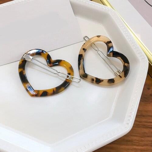 New Fashion Vintage Acetate Geometric Hair Clips For Women Girl Sweet Hairpins Barrettes Hair Accessories Long Barrette