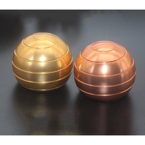Desktop Stress Relief Fidget Toys Aluminum alloy Metal Hypnosis Rotary Gryo Fidget Spinner Children Adult Fingertip Kinetic Toys