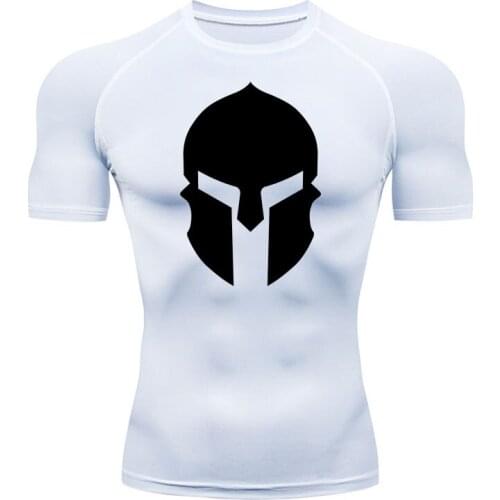 New Tight T-shirt Men Compression Fitness Top Breathable short sleeve Summer Jogging Workout Clothes MMA Tactical T-shirt 4xl