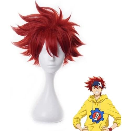 Anime SK8 the Infinity Reki Cosplay Wig Red Short Heat Resistant Hair Halloween Carnival Party Role Play SK8 the Infinity SK Ei