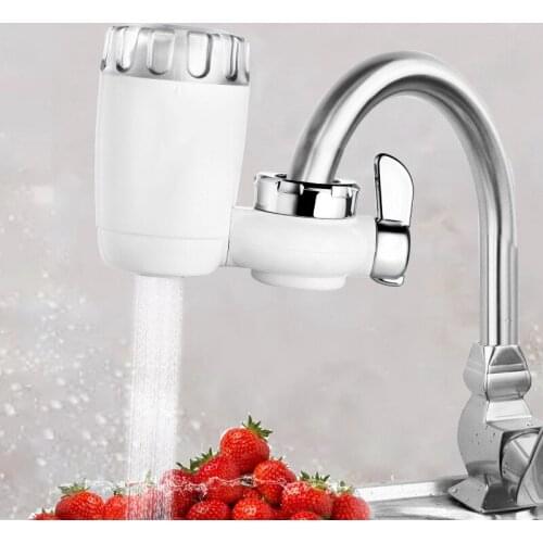 Portable 2L/min Washable Ceramic Filter Faucet Tap Water Purifier Two Water Mode with 7 Interface Connector for Kitchen Bathroom