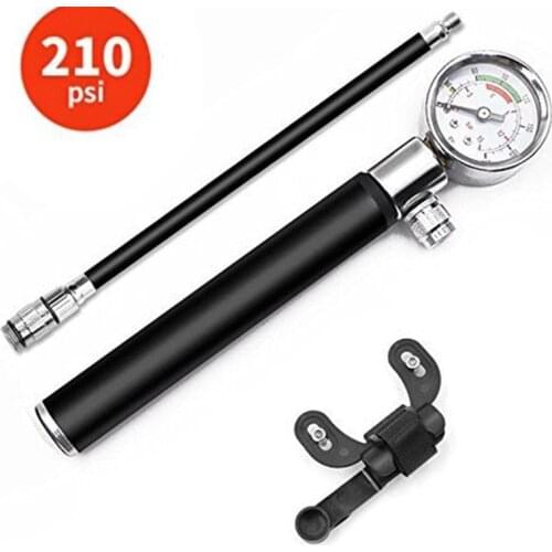 210PSI Portable Pump for Xiaomi Mijia M365 Bird Scooter Tire High Pressure Mini Pump With Gauge Hose Tire Tube Hand Air Inflator