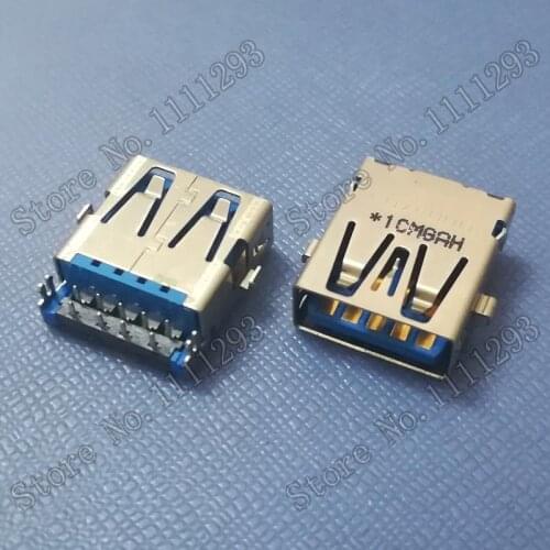 10pcs/lot 3.0 USB Jack Socket Connector for Asus A550DP K550DP X550DP X750DP etc Laptop USB3.0 Port