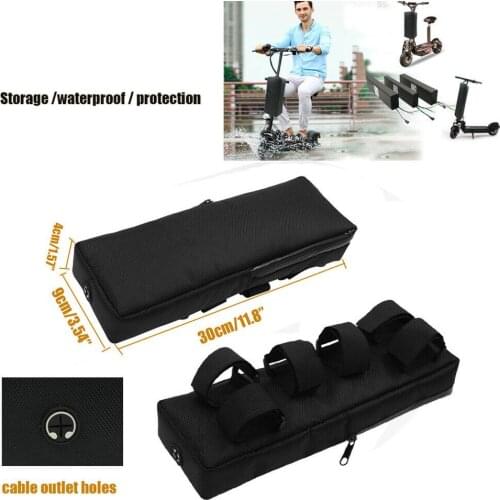 Electric Scooter Battery Bag Case Bicycle Front Waterproof Storage ebike Battery Bag Cycling Bike Bag 30x9x4cm Shockproof Parts
