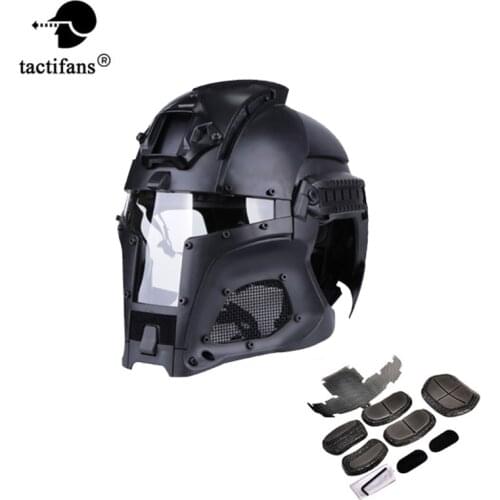 Tactical Medieval Iron Warrior Helmet Integrated Rail NVG Shroud Transfer Base Dial Knob Outdoor Sport Combat Airsoft Paintball