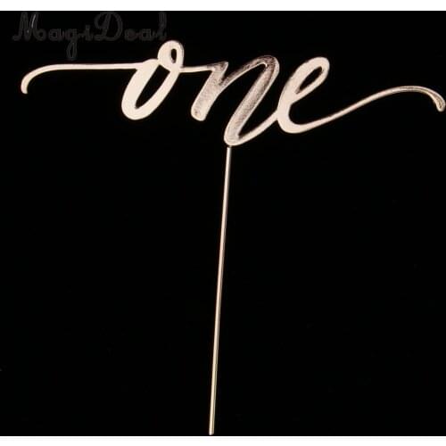 Golden Crystal ONE Cake Topper 1st First Birthday Cake Topper Birthday Decor Party Christmas Decor