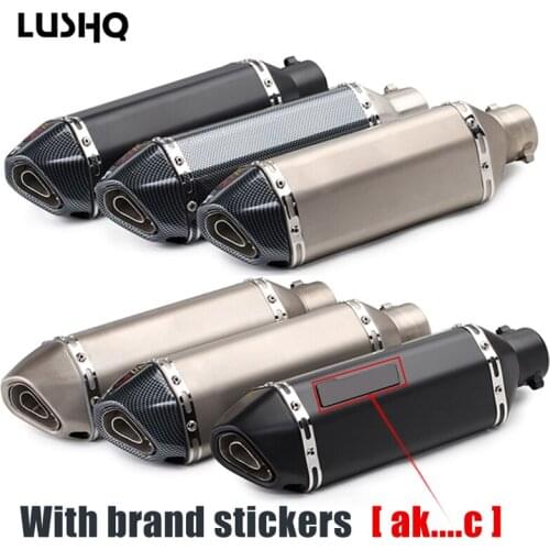 Motorcycle exhaust pipe escape moto muffler motocross db killer For kawasaki ninja vulcan zx10r 2016 For yamaha r6 r3 mt 07