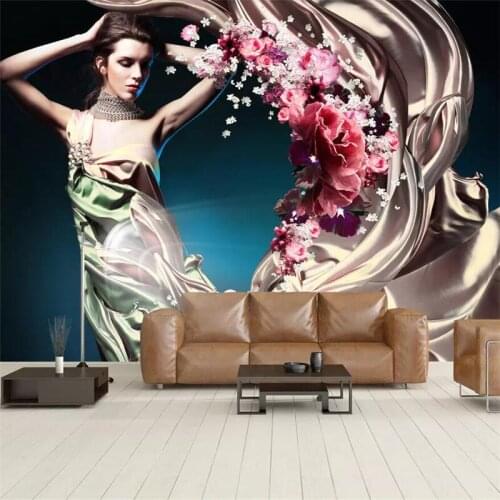 Wellyu Beauty sexy gold background wall European and American custom large mural green wallpaper papel de parede quarto