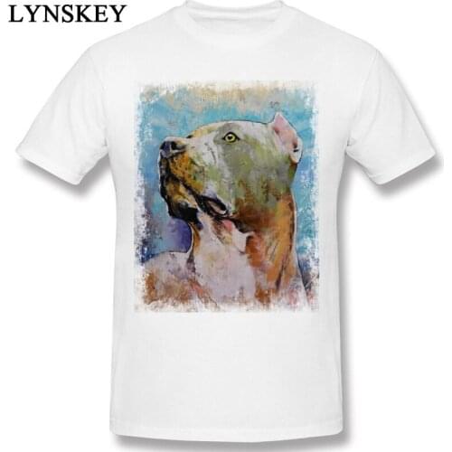 Funny Cool Mens T-Shirt My Hero Academia Fabric Pit Bull Dog Design Summer/Autumn Tops Tees Shirts Movie Sleeve Round Neck