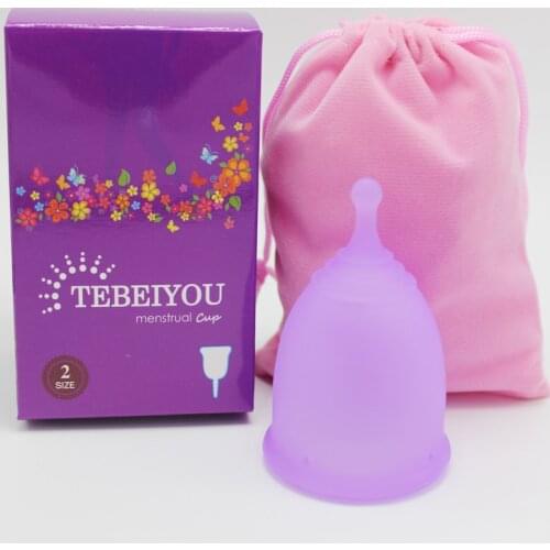 1 SETS Women Menstruation period Collector Lady Cups Medical Grade Silicone Menstrual Cup Feminine Hygiene