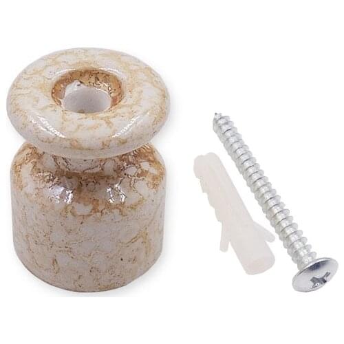 20pcs High Frequency Ceramic Insulator Crack Color Wall Terminal Insulator Electrical Wire Connector Free Shipping