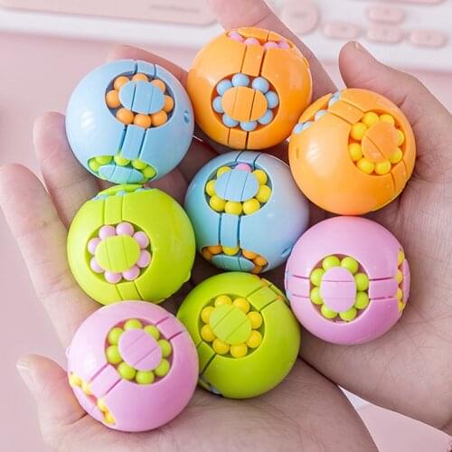 3 in 1 Mini Multifunction Fidget Spinner Spinner Gyro Relieves Stress Develop intelligence Cube Toy for Kids Adults