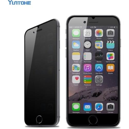 300pcs 0.33mm Anti Spy Privacy Tempered Glass For Apple iPhone X 8 7/7 Plus Screen Protector Glass Film On the For iPhone 6 5