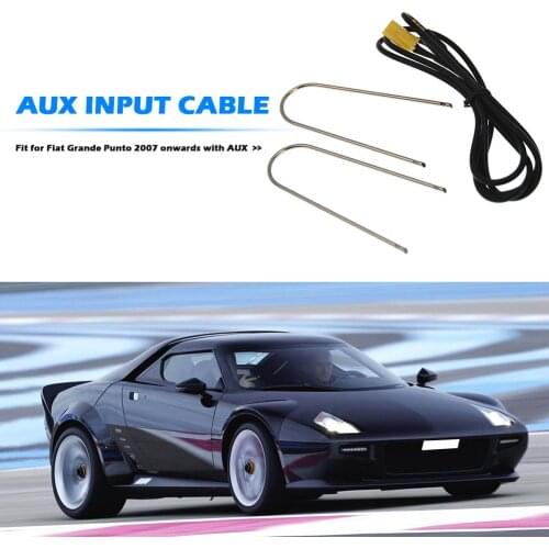 Car Electronics Accessories Aux-in Mini ISO 6Pin to 3.5mm AUX Input Jack Cable Adapter for Fiat Grande Punto 500