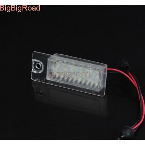 BigBigRoad For Volvo S80 S60 S60L XC60 V70 XC70 1999-2007 2008 2009 LED Car License Plate Light Number Frame Lamp LED Lights