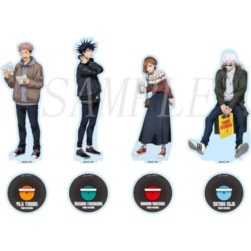 HOT Anime Casual Wear Theme Fushiguro Gojo Satoru Yuji Itadori Jujutsu Kaisen Cartoon Acrylic Stand Figure Model Desktop Decor