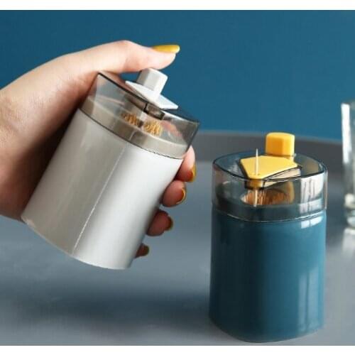 Toothpick box fruit sticker automatic pop-up press toothpick cylinder jar toothpick cylinder