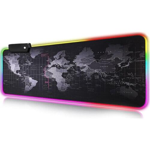 RGB Mouse Pad Gaming Mouse Pad Computer Mousepad RGB Backlit XXL Mause Pad Gamer Large Mousepad For CS Desk LED Mice Carpet