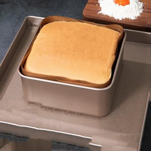 High Quality 3 Size Square Cake Baking Dishes Bread Tin Tray Non-Stick Cheese Mousse Loaf Pans Brownie Cake Decorating Tools