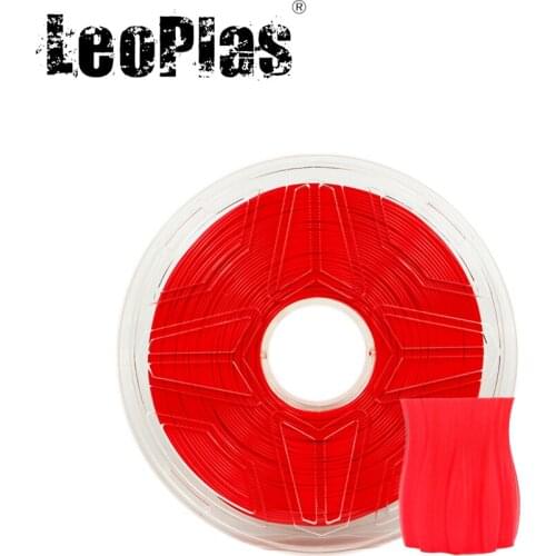 LeoPlas 1kg 1.75mm Red PETG Filament For FDM 3D Printer Pen Consumables Printing Supplies Plastic Material