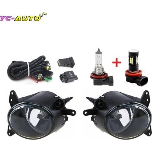 Left Right Front Bumper Driving Fog Light Lamp headlights fog light For Mitsubishi Lancer 2008 2009-2014 wire harness foglights