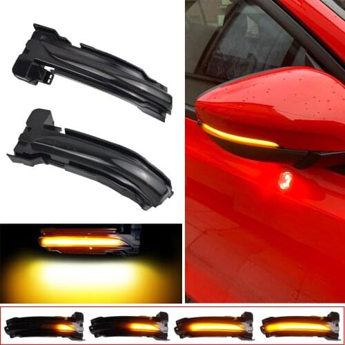LHD Flowing Dynamic LED Turn Signal Sequential Blinker Light For Ford Focus Mk4 Ab Bj 2019-2020 Rearview Side Mirror Indicator