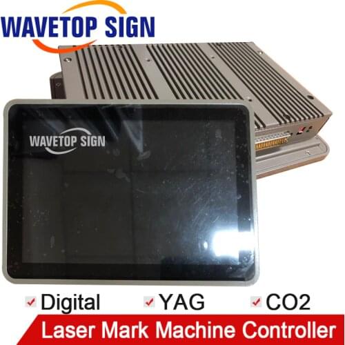 MINI-DIGIT YAG/CO2 Laser Mark Machine Controller+Computer+LCD+Power Supply 12V5A+Software with Rotary Worktable and Fly Mark