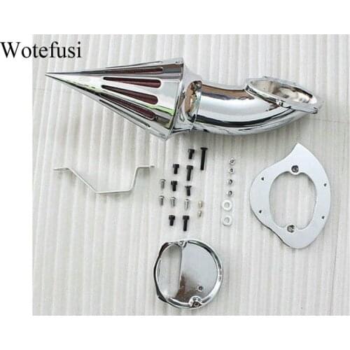 Wotefusi Chrome Spike Air Cleaner Kits Intake Filter For Yamaha V-Star 1100 [MP09]