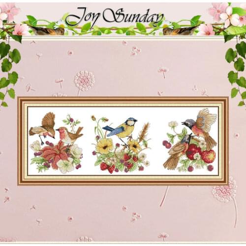 Bird Of Season Animals Counted Cross Stitch 11CT 14CT Cross Stitch Sets wholesale Cross-stitch Kits Embroidery Needlework