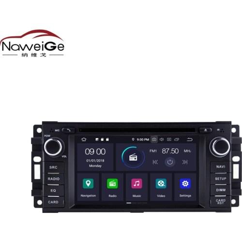 NaweiGe 6.2Inch Android Octa core 9.0 PX5 4+32GB Car dvd for Chrysler Sebring 300C/ Jeep Cherokee Compass /Dodge Journey DVD