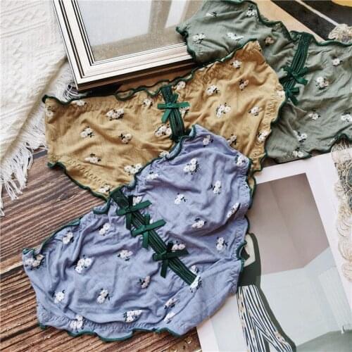 New Womens Cotton Underwear Fashion Contrast Color Hollow Out Bow Briefs Low Waist Seamless Comfort Panties Sexy Lingerie