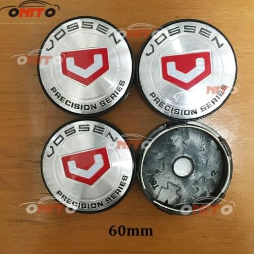 Wholesale 100pcs/lot Car Wheel Center Hub Cap Sticker for balck red vossen 56MM 60MM car wheel logo emblem Wheels Accessories