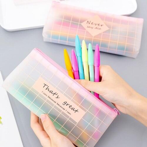 1 Pcs Kawaii Pencil Case Small Fresh And Simple School Pencil Box Pencilcase Pencil Bags School Supplies Stationery