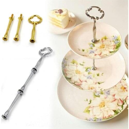 Cake Tray Stand Wedding Ceremony Birthday Party Multi-Tier Cake Plate Fruit Tray Stand Holder Centre Handle Fittings