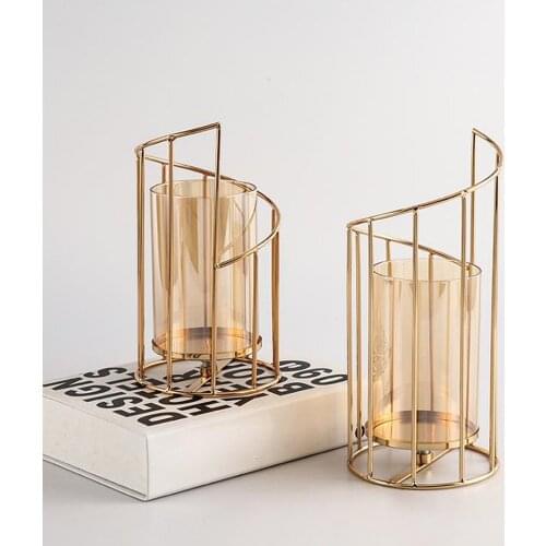 Candle Decoration Candlestick Decorations Decorative Dining Table Creative Modern Crafts Durable Stable candle holders