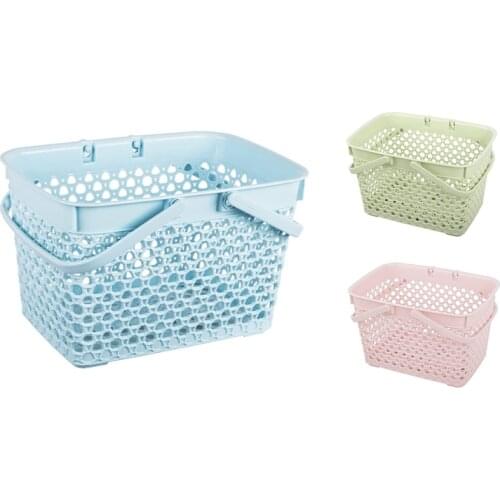 HOT Portable Shower Basket, Plastic Storage Basket with Handle Organizer Bin for Bathroom, Kitchen, College Dorm